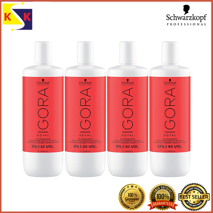 Schwarzkopf Igora Royal Developer Peroxide 6% 9% 12% 1000ml (New Packaging)