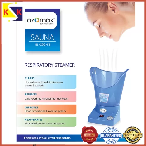 Ozomax SAUNA Vaporiser Respiratory Steamer Facial Steamer Salon Beauty Parlour Handheld