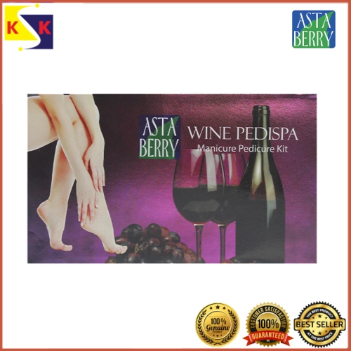 ASTA BERRY WINE PEDISPA MANICURE AND PEDICURE KIT