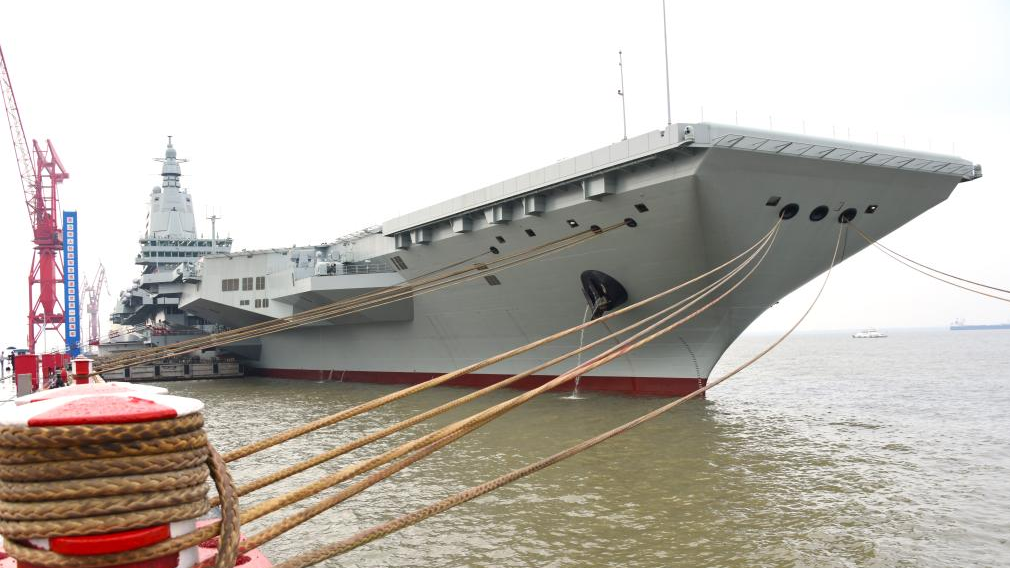 China's third aircraft carrier Fujian sets out for maiden sea trials