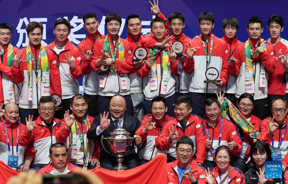 China beat Indonesia 3-1 to lift Thomas Cup