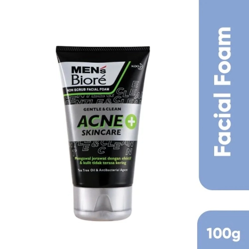 Biore Men's Facial Foam Gentle & Clean Acne Skincare 150g  - DBS GROCER SDN. BHD.