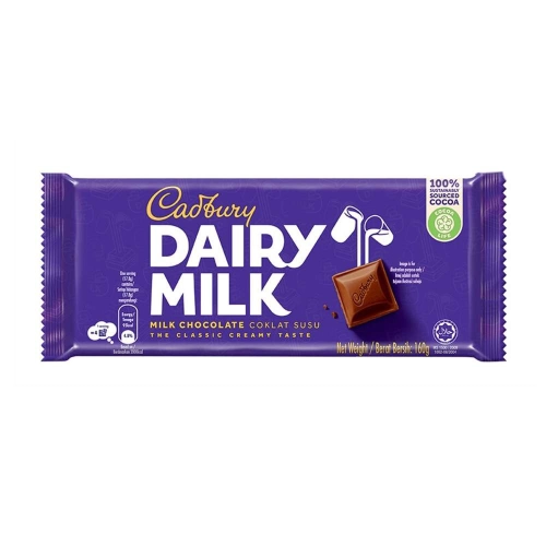 Cadbury Dairy Milk Chocolate 160g - DBS GROCER SDN. BHD.