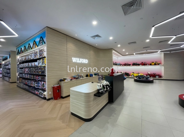 Renovation and carpentry works for toy shop at Pavilion Bukit Jalil #cabinet #boxup #spraypaint #plasterceiling #partition #tiling #painting #glass