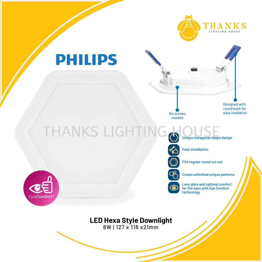 PHILIPS HEXA STYLE LED DOWNLIGHT