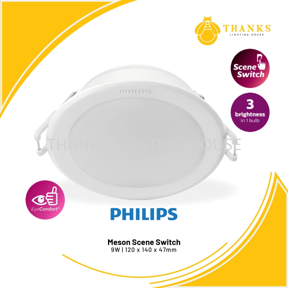 PHILIPS MESON SCENE SWITCH DOWNLIGHT 9W