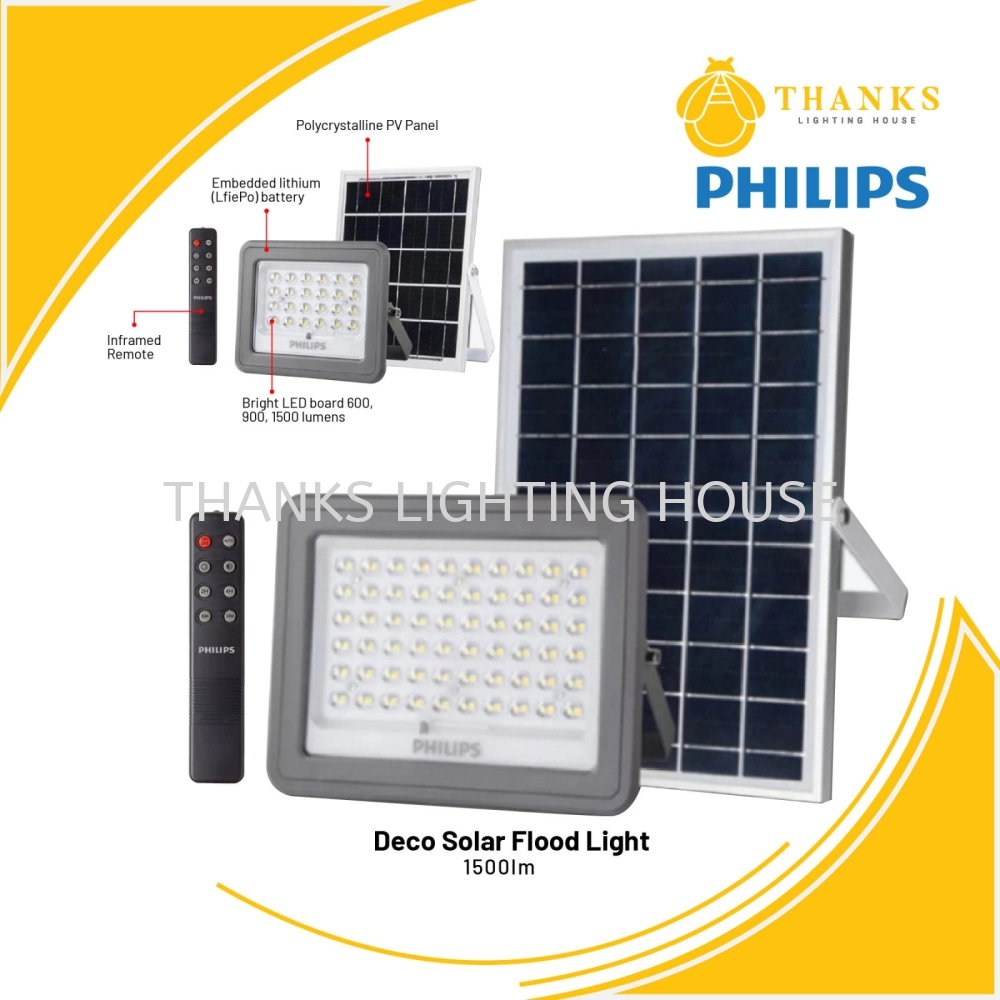 PHILIPS DECO SOLAR FLOOD LIGHT BVC050 10W 1500LM