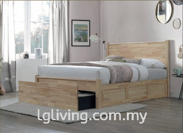 QB6102 QUEEN SIZE WOODEN BED Wooden Bed BED BEDROOM Penang, Malaysia Supplier, Suppliers, Supply, Supplies | LG FURNISHING SDN. BHD.
