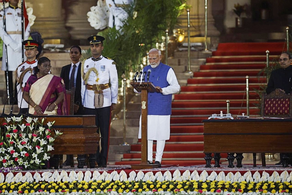 India’s Modi sworn in as prime minister for historic third term