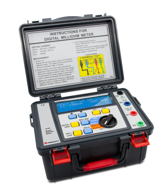 Battery Powered MilliOhm Meter - (ML200) Digital Multimeters Triplett Test Equipment & Tools Test & Measurement Products Malaysia, Selangor, Kuala Lumpur (KL), Shah Alam Supplier, Suppliers, Supply, Supplies | LELab Sdn Bhd