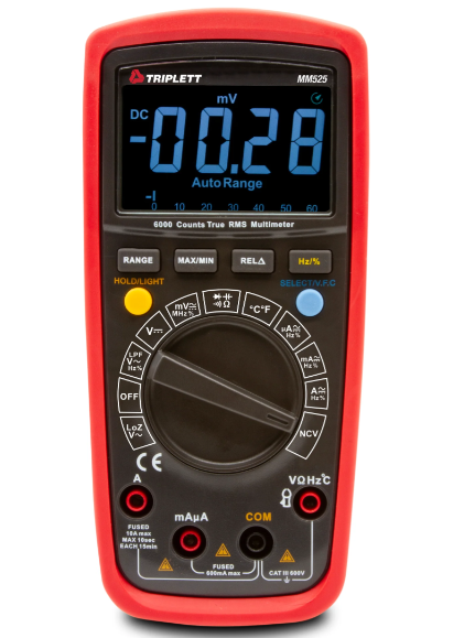 True RMS Multimeter with LPF and LoZ, EBTN display, Bargraph- (MM525) Digital Multimeters Triplett Test Equipment & Tools Test & Measurement Products Malaysia, Selangor, Kuala Lumpur (KL), Shah Alam Supplier, Suppliers, Supply, Supplies | LELab Sdn Bhd