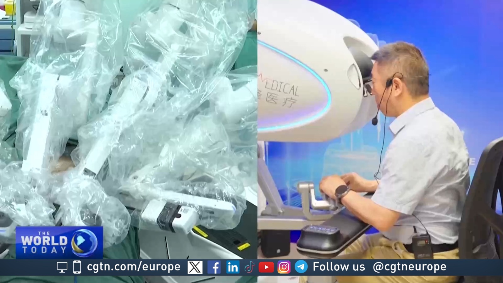 Chinese team perform world-first robotic surgery from Rome in Beijing