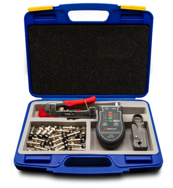 Universal Compression Tool Kit with Wire Cutter, Connectors and Cable Tester : Terminates BNC, RCA, F Connectors Triplett Test Equipment & Tools Test & Measurement Products Malaysia, Selangor, Kuala Lumpur (KL), Shah Alam Supplier, Suppliers, Supply, Supplies | LELab Sdn Bhd