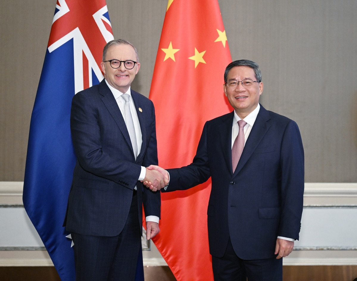 Premier Li says China willing to enhance cooperation with Australia
