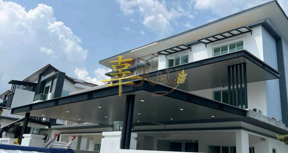 Mild Steel Aluminium Strip Ceiling Awning 