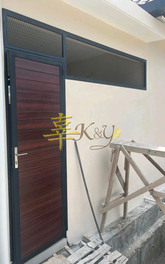 Mild Steel Aluminium Panel Swing Door