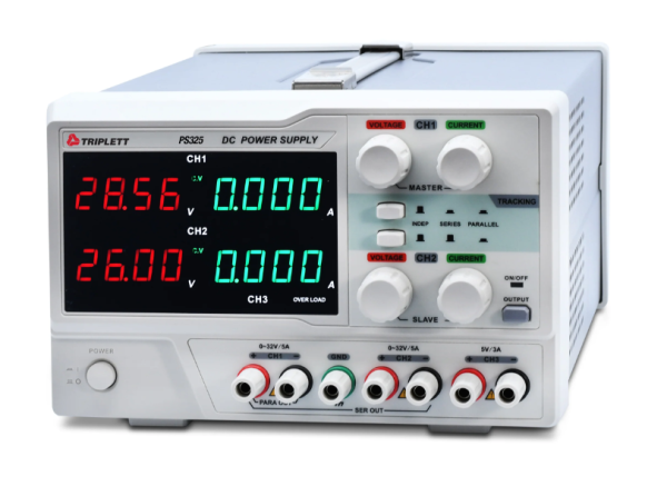  Triple Channel Linear DC Power Supply 32V/5A (CH1 and 2) 5V/3A (CH3 fixed) - (PS325) New Products Triplett Test Equipment & Tools Test & Measurement Products Malaysia, Selangor, Kuala Lumpur (KL), Shah Alam Supplier, Suppliers, Supply, Supplies | LELab Sdn Bhd