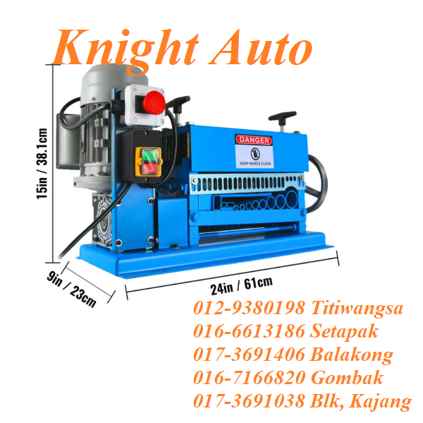 [Pre Order] Professional 38mm Cable Wire Stripping Machine with Adjustable Blades and Rollers Pre-Order Selangor, Malaysia, Kuala Lumpur (KL), Seri Kembangan, Setapak, Kajang Supplier, Suppliers, Supply, Supplies | Knight Auto Sdn Bhd