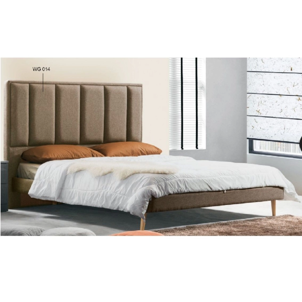 [Bundle Deal] Luna Bedframe (Queen) + Mattress + Manda 2 Door Wardrobe (Black)