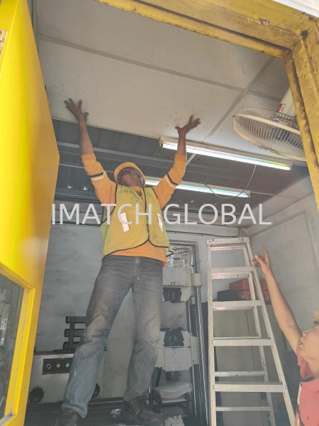 exchange testing room plaster ceiling
