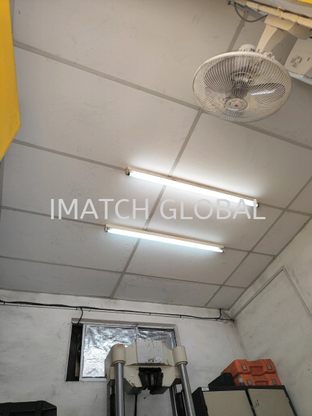 exchange testing room plaster ceiling