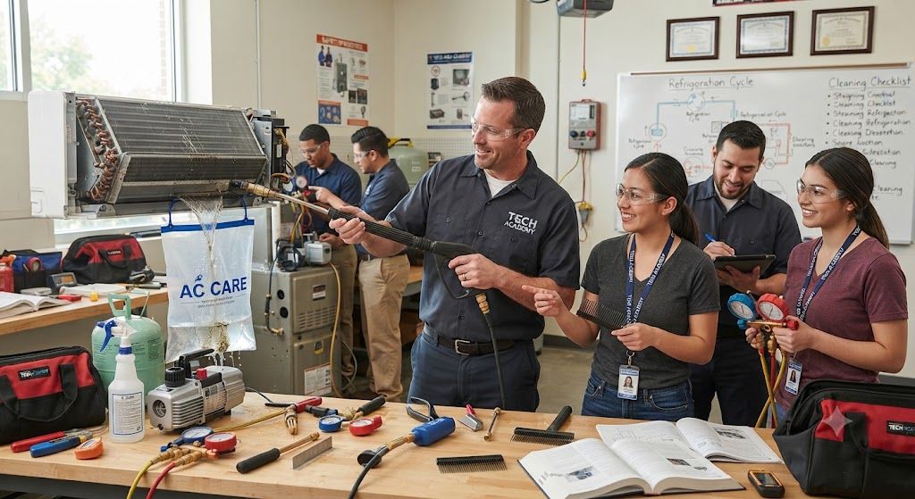 HVAC cleaning and servicing training