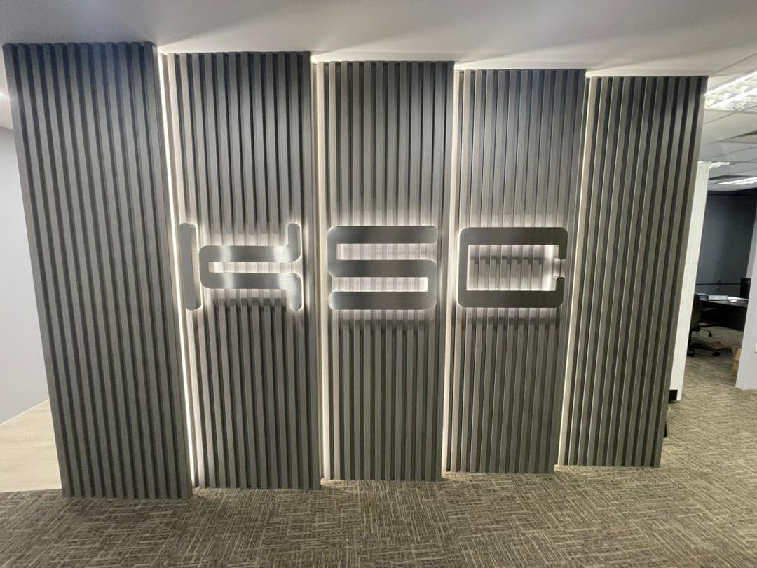 Stunning Stainless Steel Back Lit Signage for Company