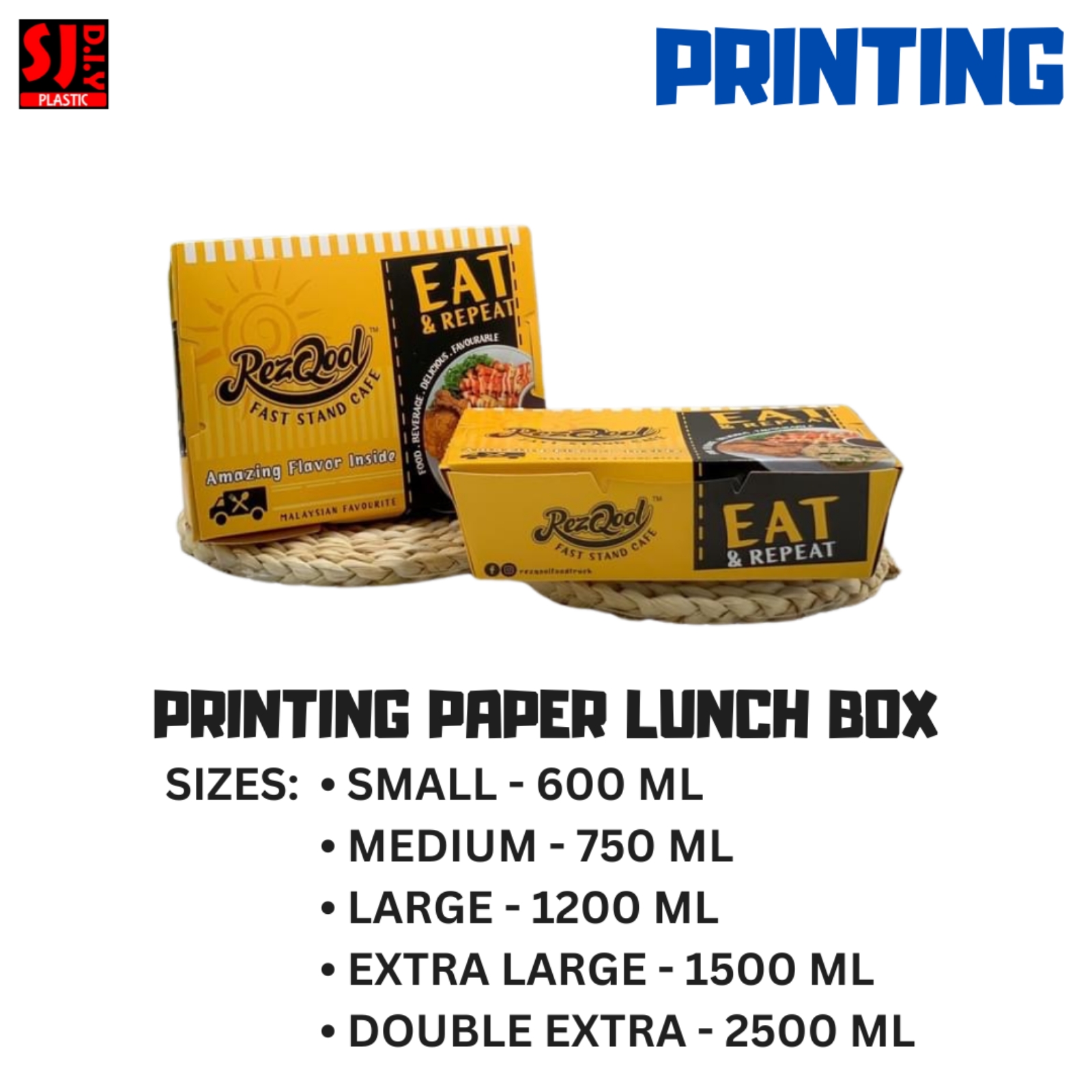 PRINTING PAPER LUNCH BOX 