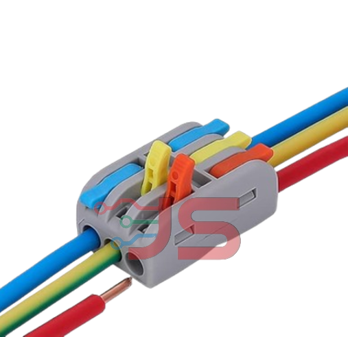 3 in 3 Out Mini Compact Wire Connectors