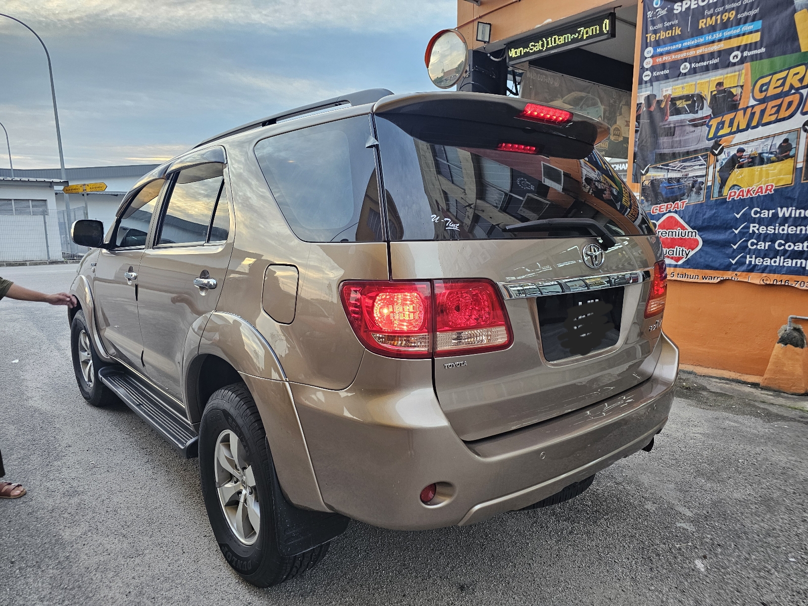 Fortuner car tinted