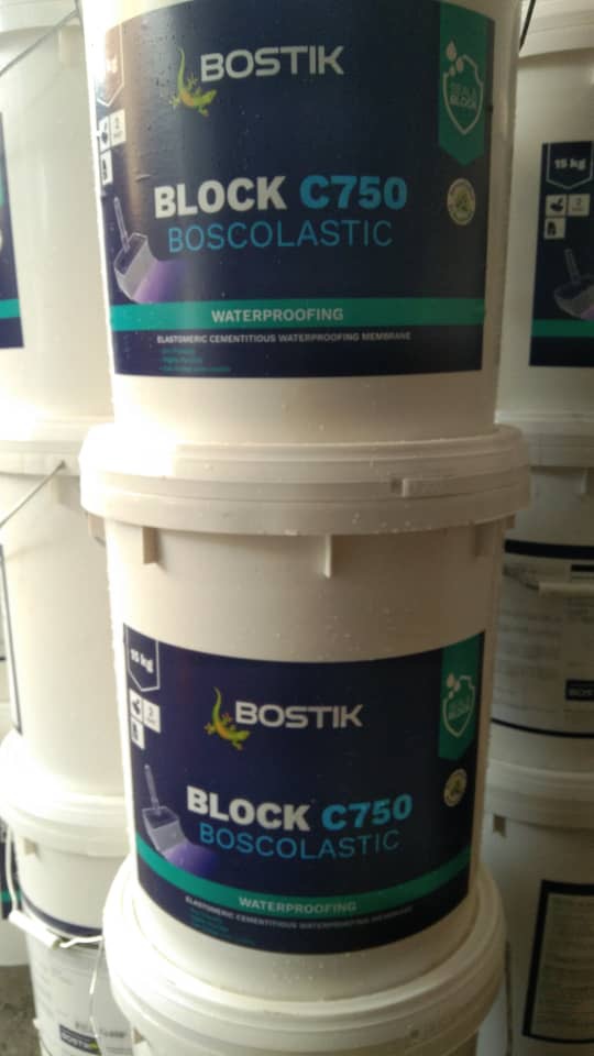 Bosco Block C750 Boscolastic Elastomeric Cementitious Waterproofing Membrane A+B 35kkg 