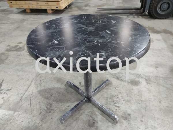 Round900mm Isotop Alcantara Black Round Table Cafe Table / Dining Table F & B Furniture Melaka, Malaysia, Selangor, Kuala Lumpur (KL), Johor Bahru (JB), Seri Kembangan Supplier, Suppliers, Supply, Supplies | Axiatop Furniture