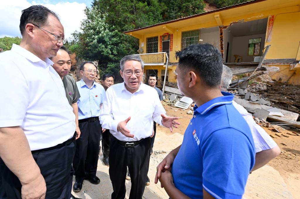 Chinese Premier Li Qiang inspects flood prevention work in Hunan