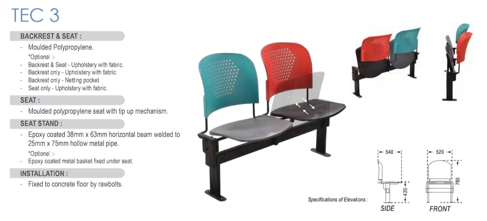 TEC 3 student chair