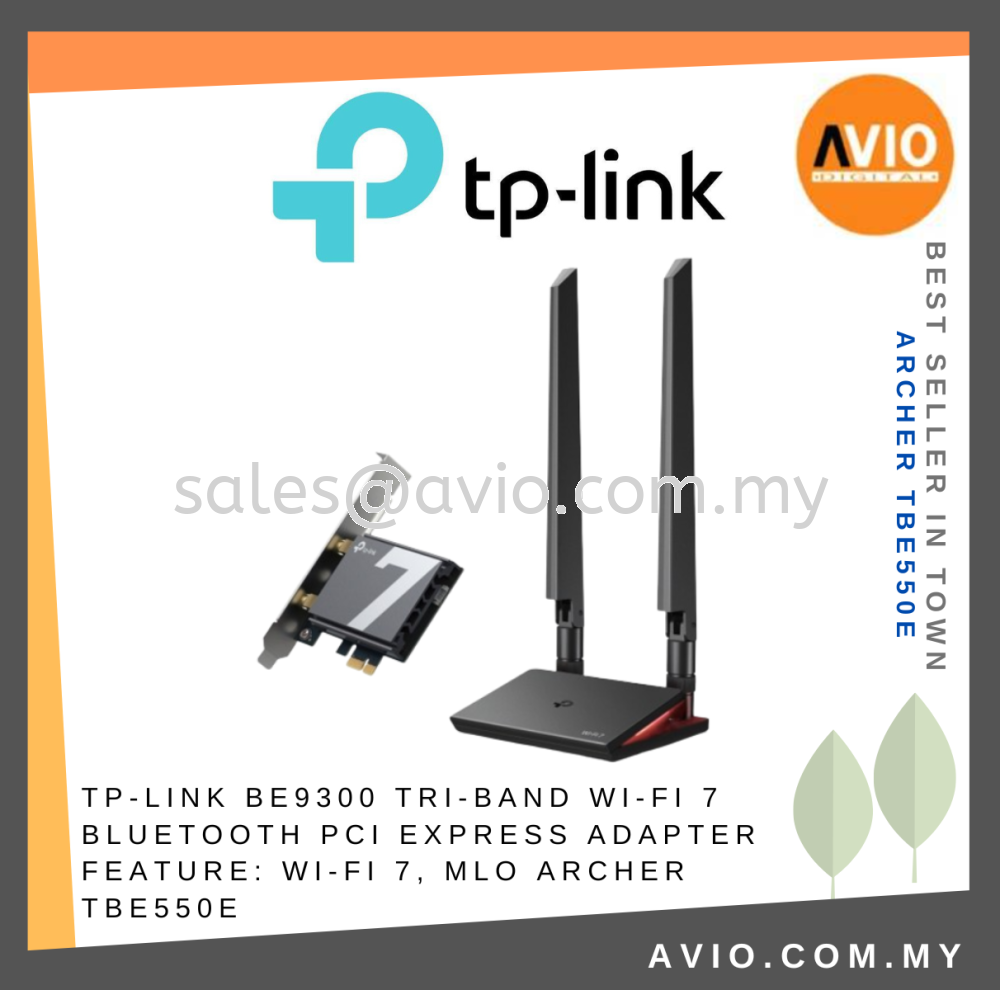TP-LINK BE9300 Tri-Band Wi-Fi 7 Bluetooth PCI Express TP-LINK BE9300 Tri-Band Wi-Fi 7 Bluetooth PCI Express