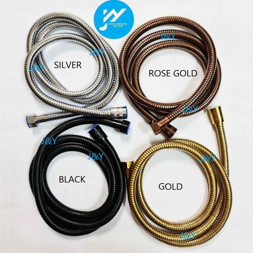Pull Out Explosion Proof 1.5 M Hose Stainless Steel Premium Quality Black Silver Gold Rose Gold