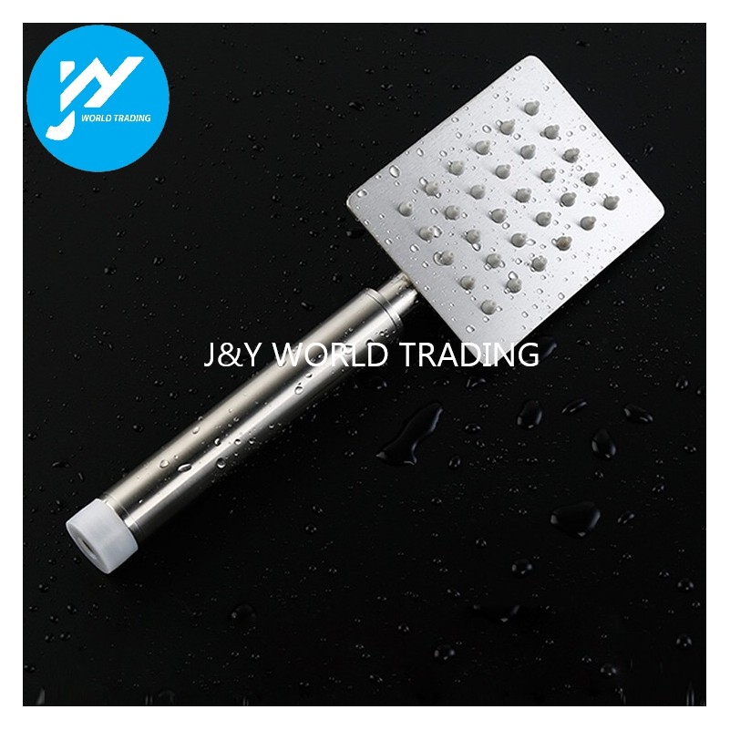 SUS 304 Stainless Steel Water Saving Bathroom Square Handheld Rain Shower Head Set Tandas Sinki Mandi Air Hujan
