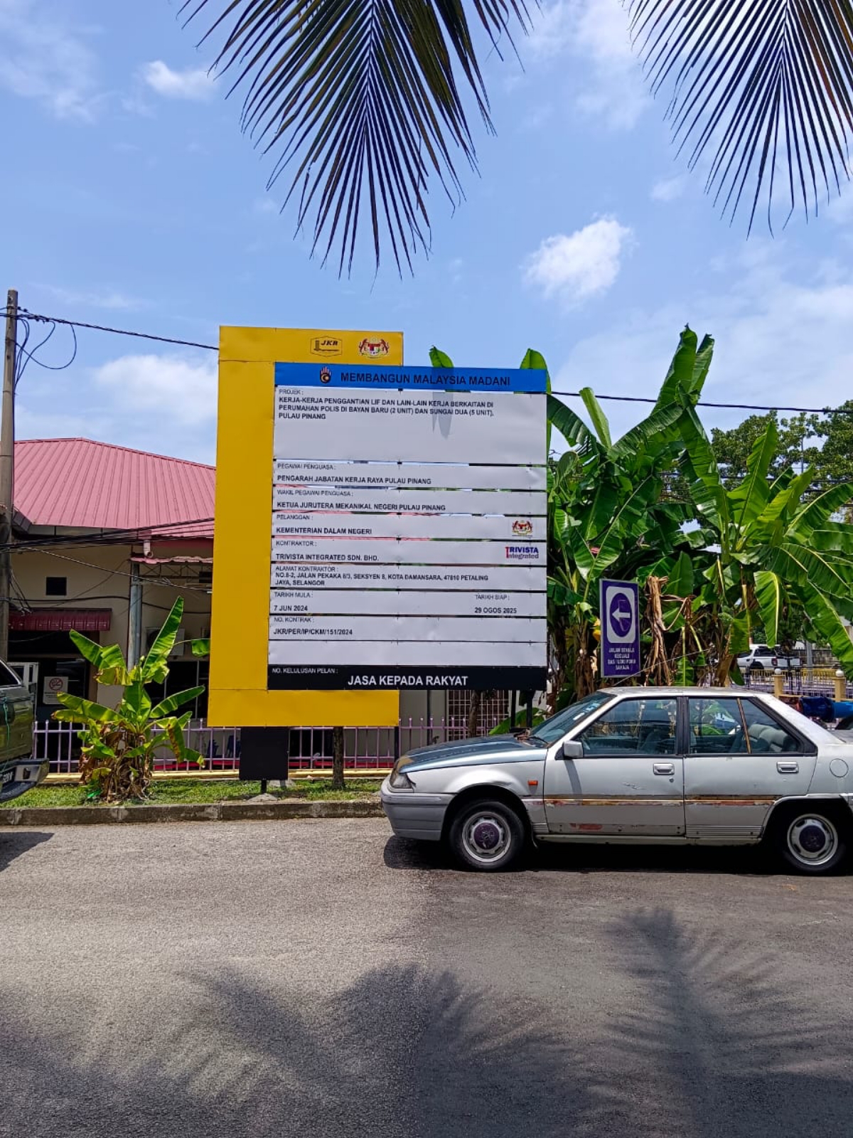 Construction JKR Project Signage Manufacturer At Kepong Meru Pudu Mont Kiara Bukit Kemuning Shah Alam Subang Jaya