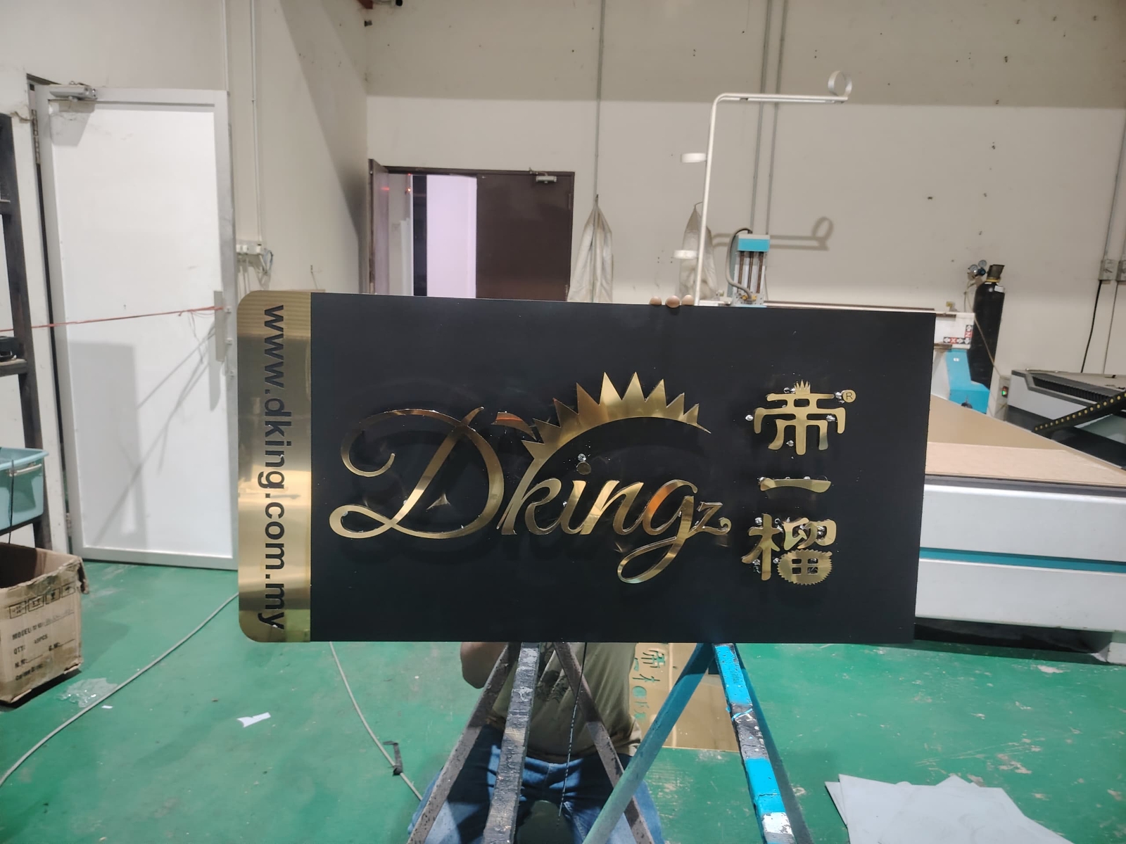 Fruit Shop Stainless Steel Gold Mirror Box Up 3D LED Backlit Signage Maker At Juru Kepong Subang Jaya Klang Puchong Meru Pudu Kuala Lumpur 