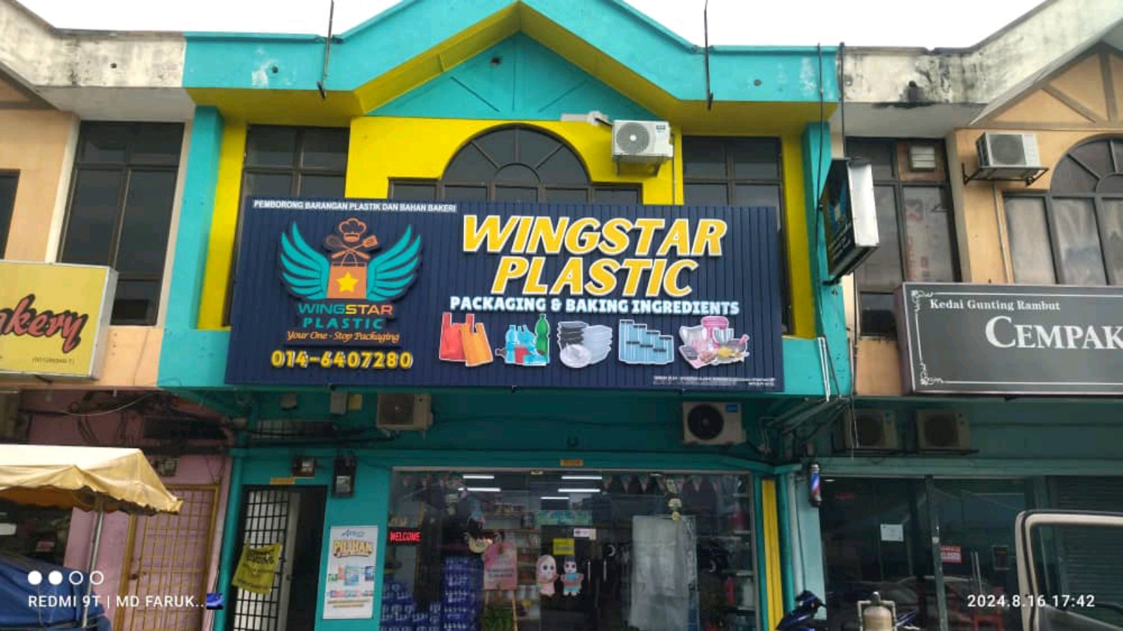 Retail Store Aluminum Panel Base With 3D Box Up LED Frontlit Lettering Outdoor Signage Maker At Subang Batu Caves Klang Puchong Cheras Hulu Langat Petaling Jaya 