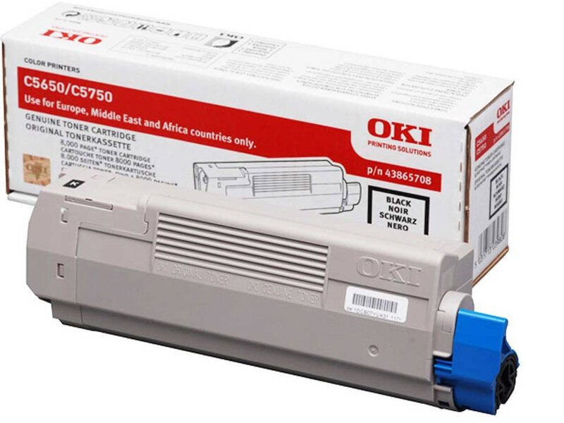 OKI C5650/5750 CYAN ORIGINAL TONER BCMY Printer Toner Cartridge Set - High-Quality