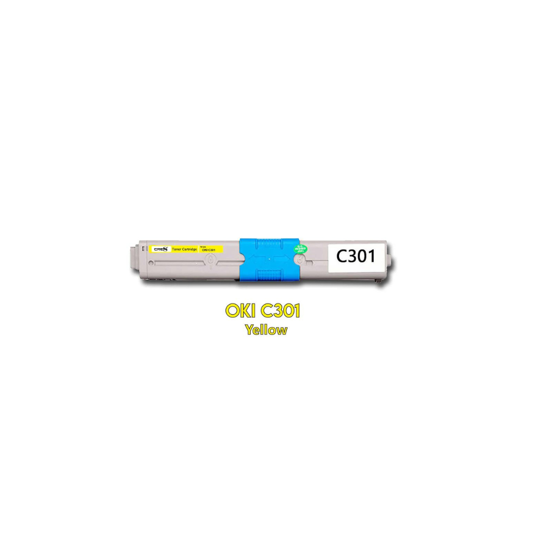 OKI C301 ORIGINAL TONER YELLOW Printer Toner Cartridge Set - High-Quality