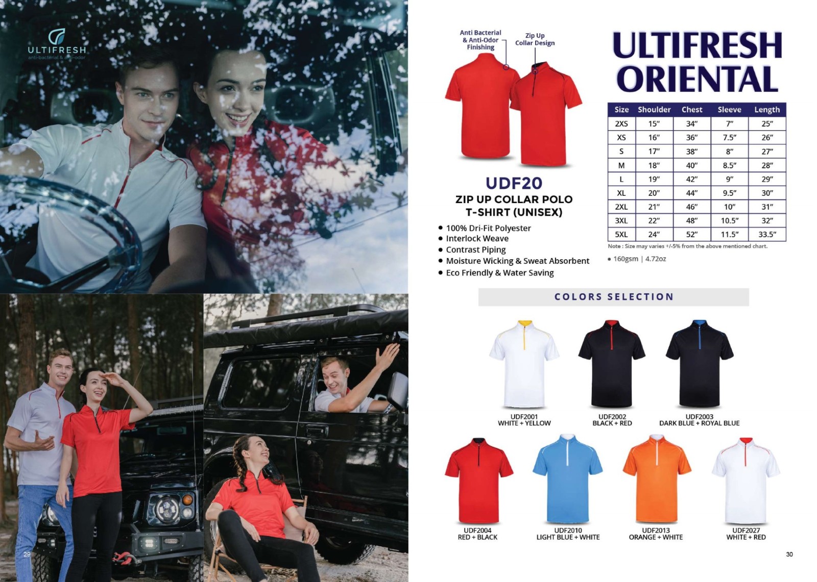 Ultifresh ZIP UP DryFit Polo UDF20