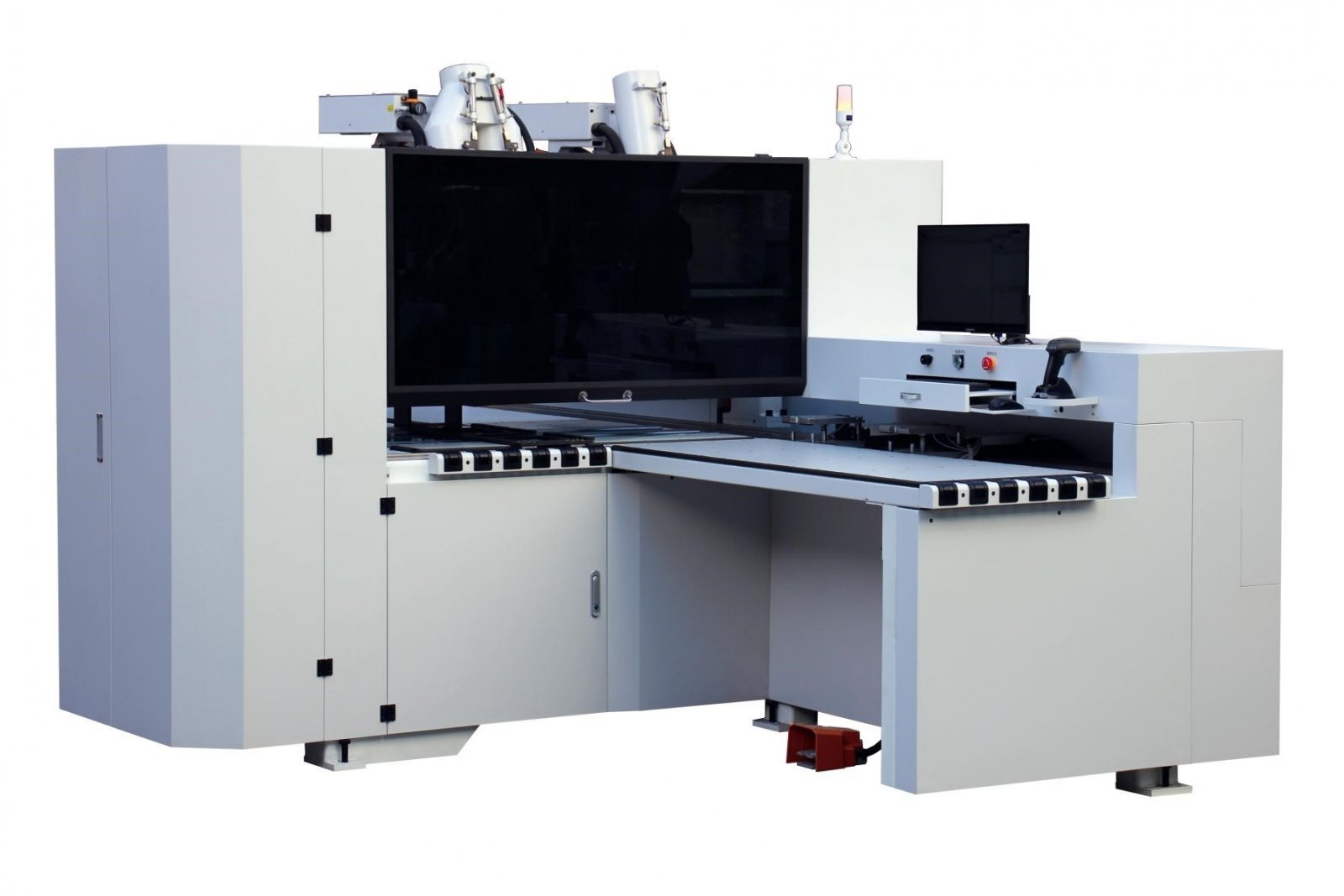 T-E5DA CNC SIX SIDED DRILLING MACHINE THREE BORING HEAD（AUTOMATIC TOOL CHANGE+6 TOOL MAGAZINES) 