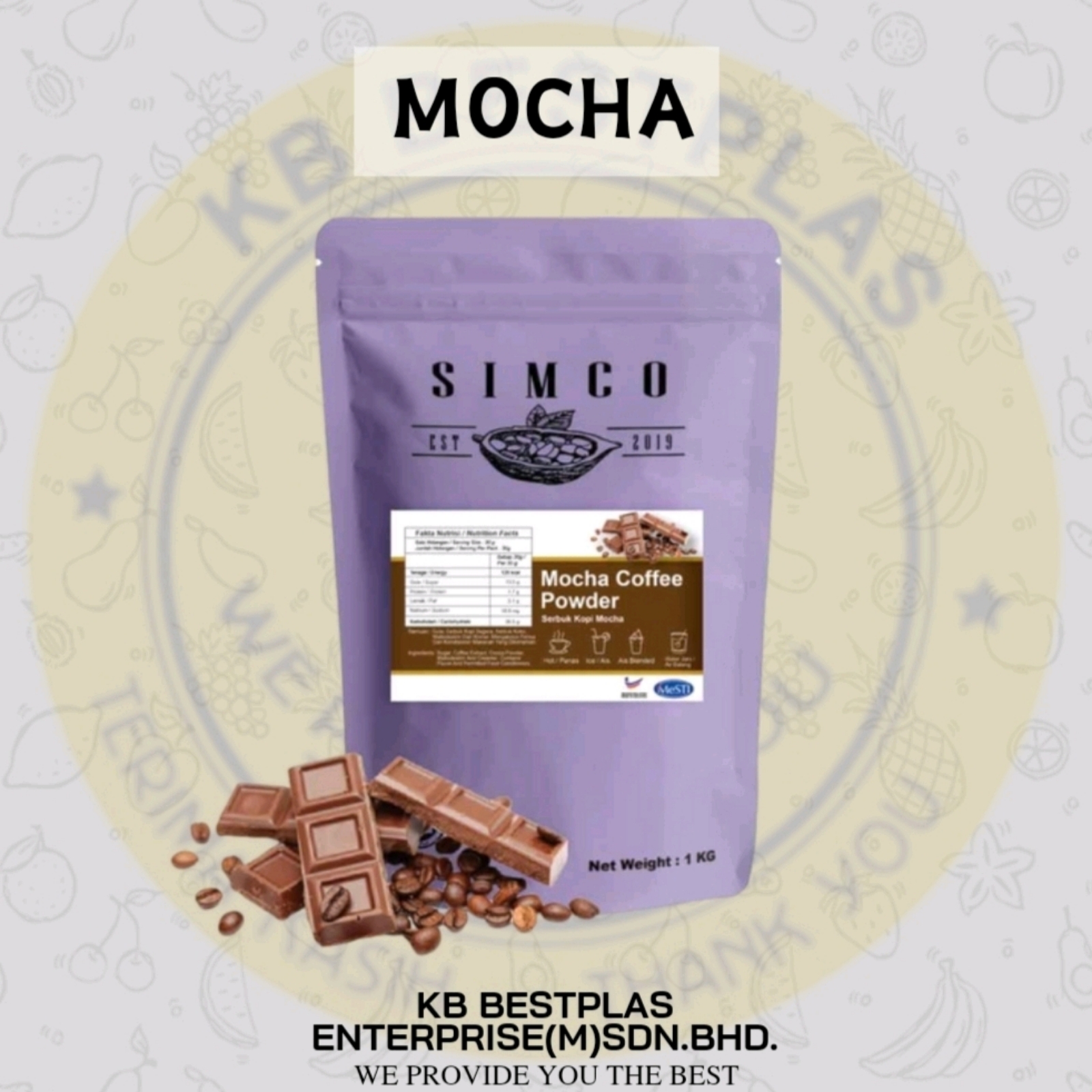 Mocha Powder Brand Simco