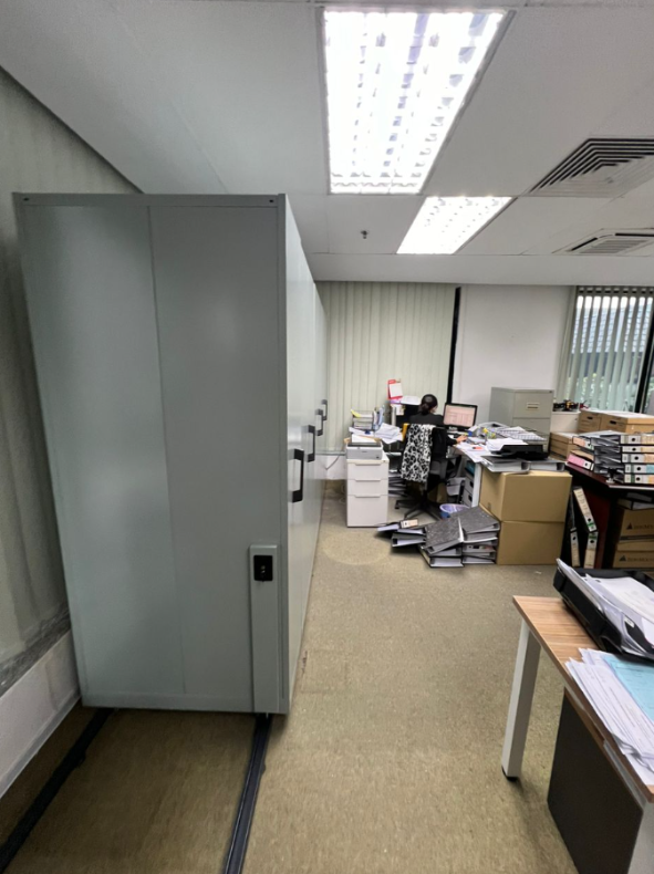 8 Bays Mobile Steel Compactor Banting | Steel Furniture Banting