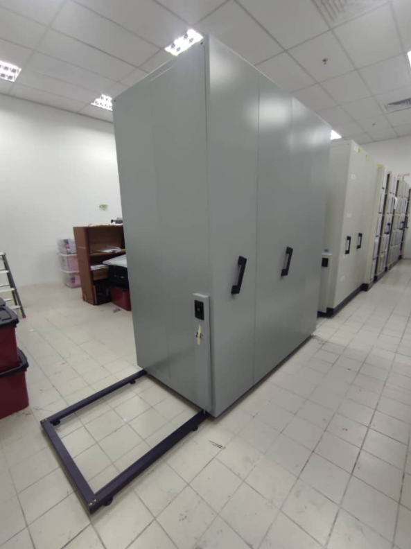 4 Bays Mobile Steel Compactor Banting | Steel Furniture Banting