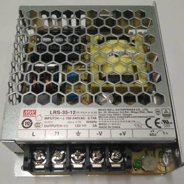 Mean Well Enclosed LRS-35-12 LRS Series LRS035-24 Low Cost Economy PSU SMPS LRS-50-12 LRS-50-5 5VDC 12 VDC 24 VDC 48VDC 50Watt MEANWELL Low Profile Selangor Malaysia