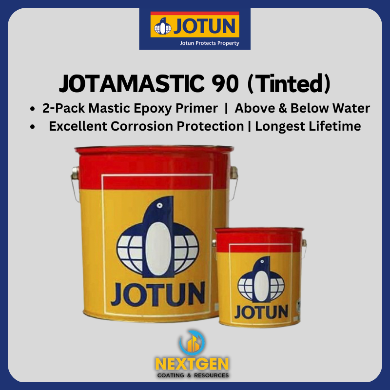 JOTUN JOTAMASTIC 90 (MULTI COLOUR) - JOTUN MASTIC EPOXY PRIMER - BELOW SEA WATER - MARINE PAINT - VESSEL - TUG AND BOAT - JOTUN MARINE PAINT