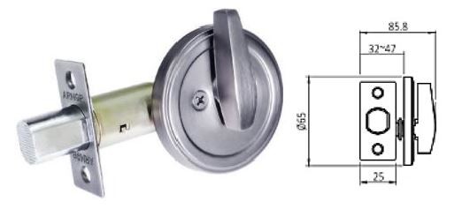 One-Sided Thumbturn Deadbolt Lock